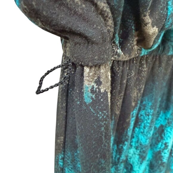 Suzi Chin For Maggie Boutique Stretch Dress Size 8 Dolman 3/4 Sleeve - Picture 7 of 7